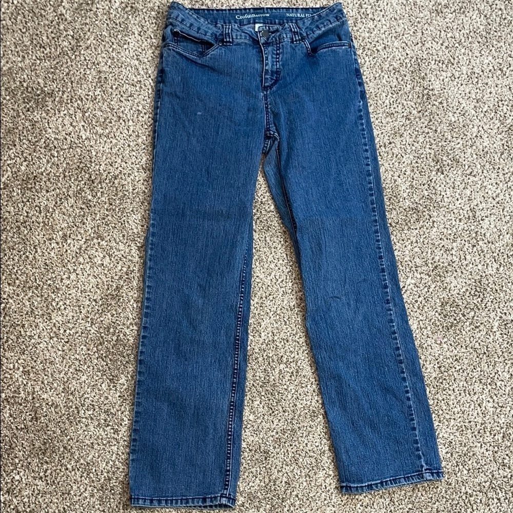 ❤️Croft & Barrow Blue Straight Leg Jeans - Picture 1 of 3